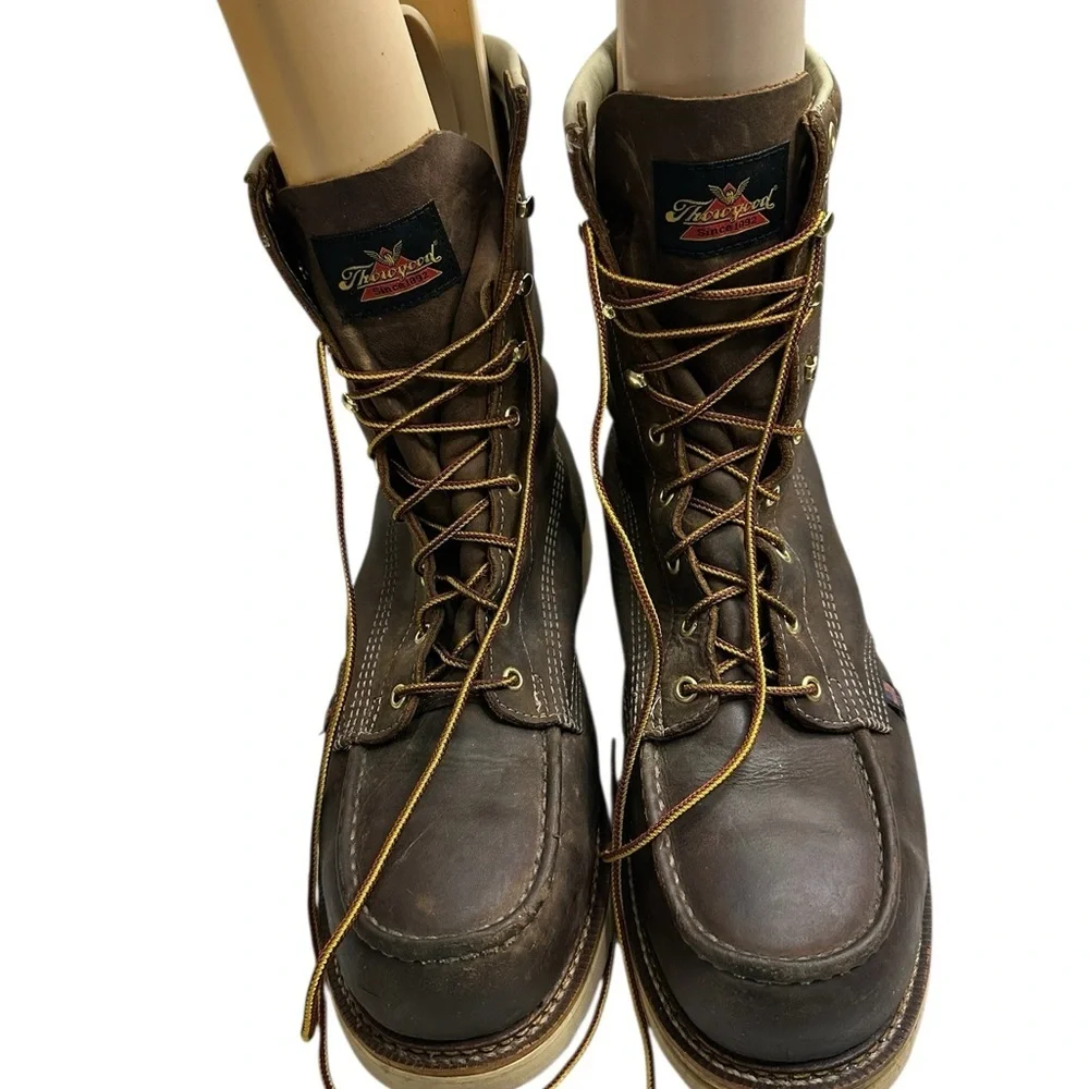 Thorogood men brown boot size 13, pre-owned